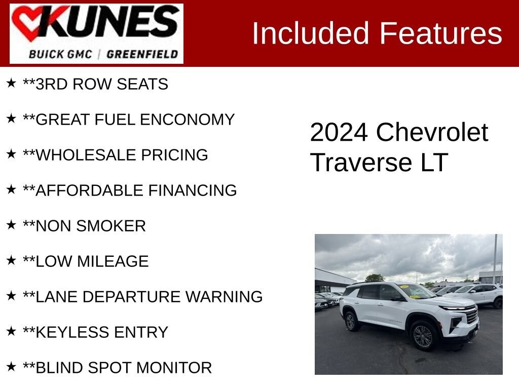 Used 2024 Chevrolet Traverse LT SUV
