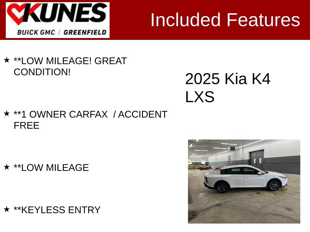 Used 2025 Kia K4 LXS