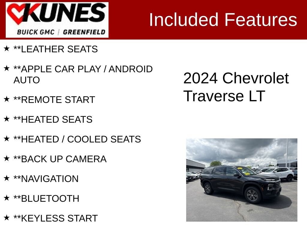 Used 2024 Chevrolet Traverse LT SUV