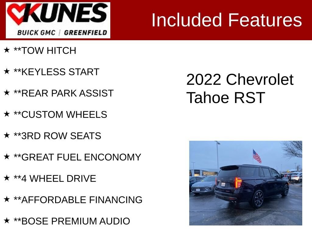Used 2022 Chevrolet Tahoe RST SUV