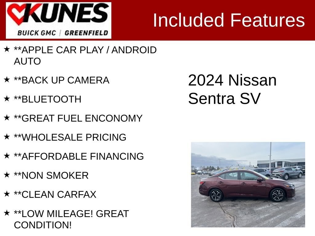 Used 2024 Nissan Sentra SV