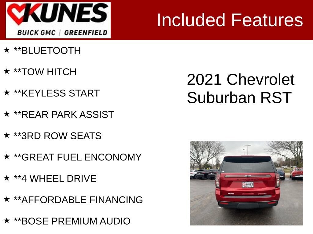 Used 2021 Chevrolet Suburban RST SUV