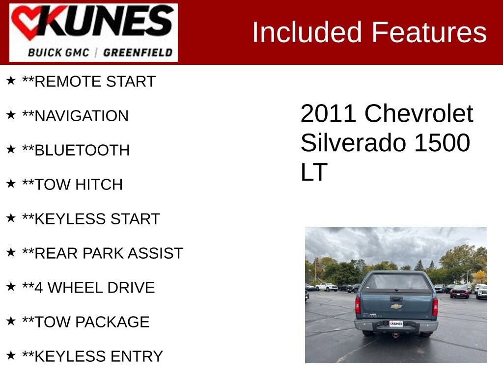 Used 2011 Chevrolet Silverado 1500 LT Truck