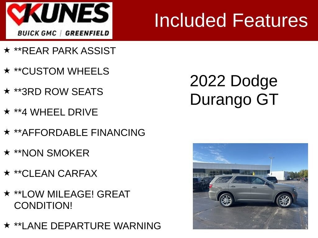 Used 2022 Dodge Durango GT