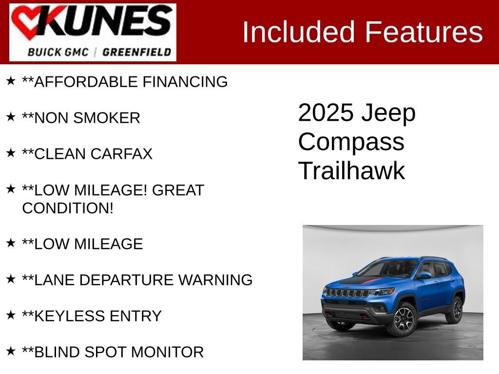 Used 2025 Jeep Compass Trailhawk
