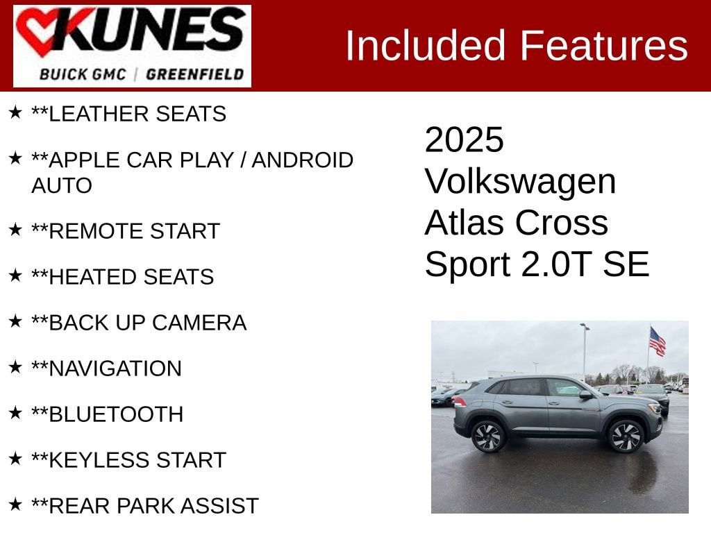 Used 2025 Volkswagen Atlas Cross Sport 2.0T SE w/Technology