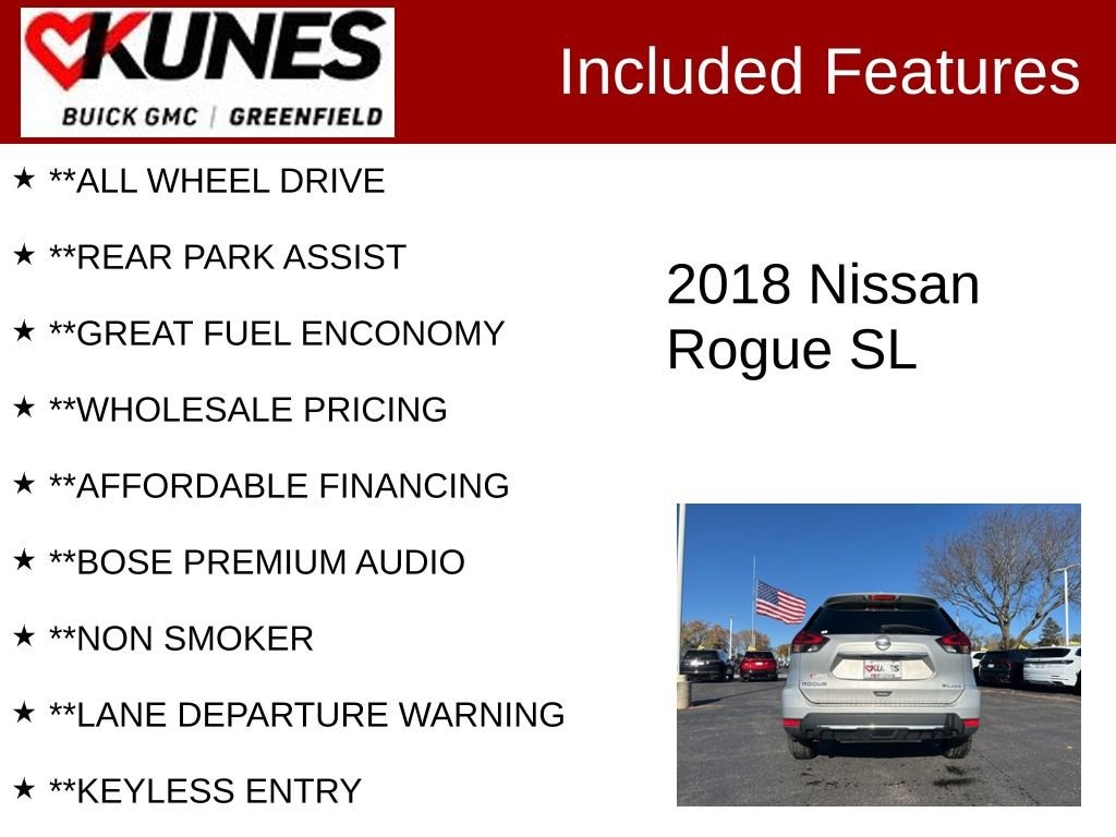 Used 2018 Nissan Rogue SL