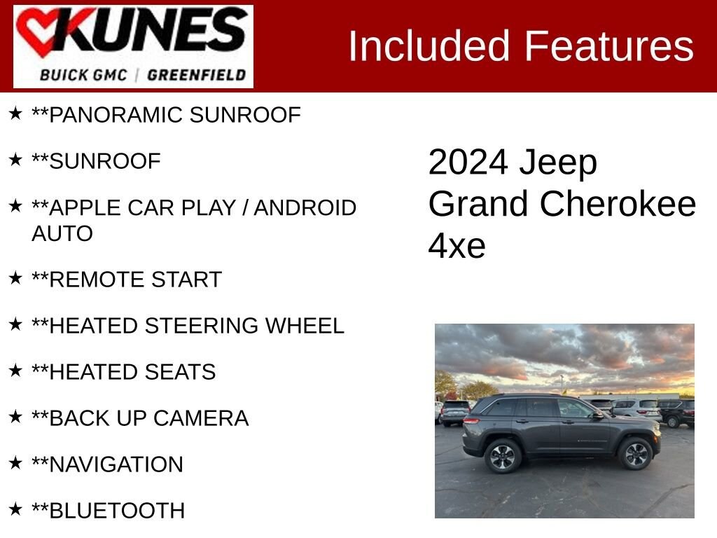 Used 2024 Jeep Grand Cherokee 4xe 4DR 4WD