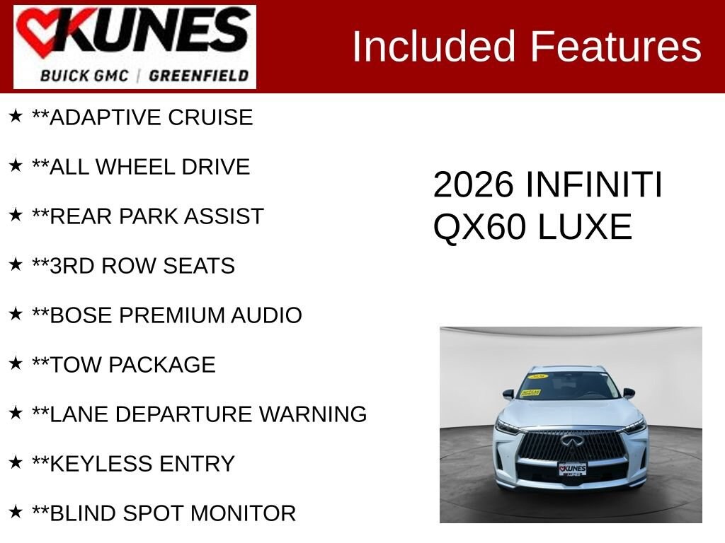 Used 2026 INFINITI QX60 Luxe