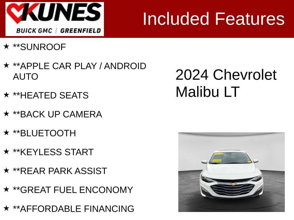 Used 2024 Chevrolet Malibu 1LT Car
