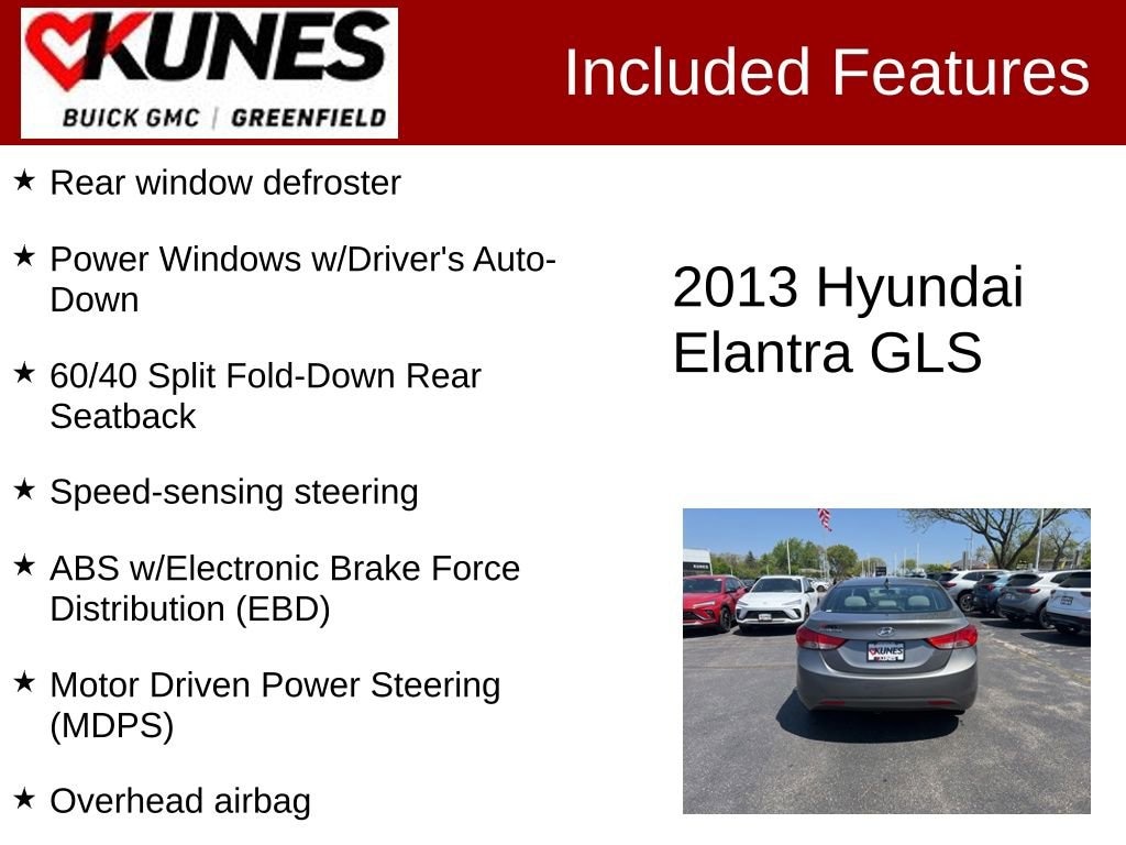 Used 2013 Hyundai Elantra GLS