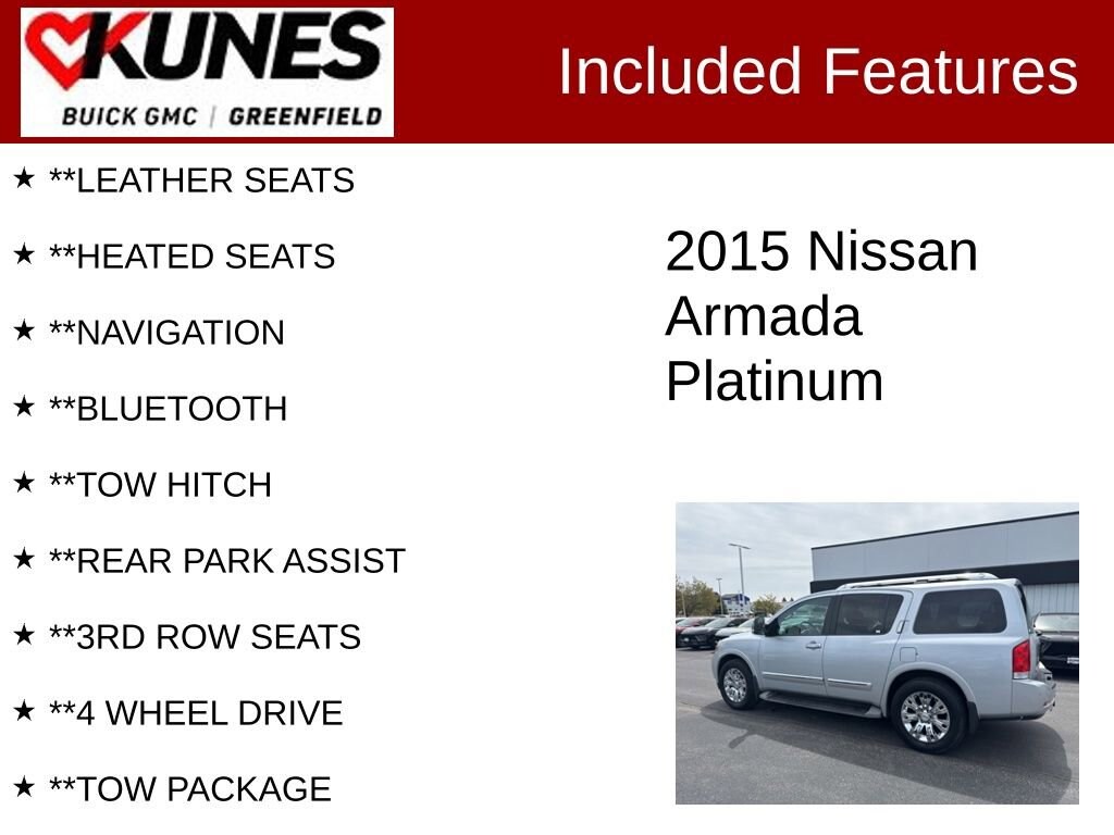 Used 2015 Nissan Armada Platinum