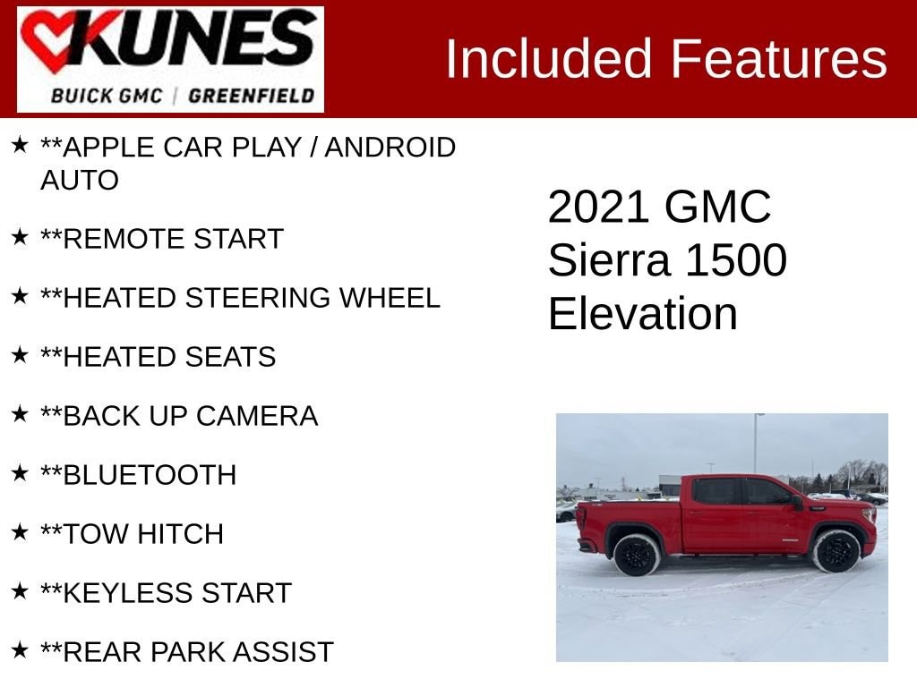 Used 2021 GMC Sierra 1500 Elevation Truck