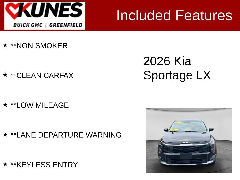 Used 2026 Kia Sportage LX