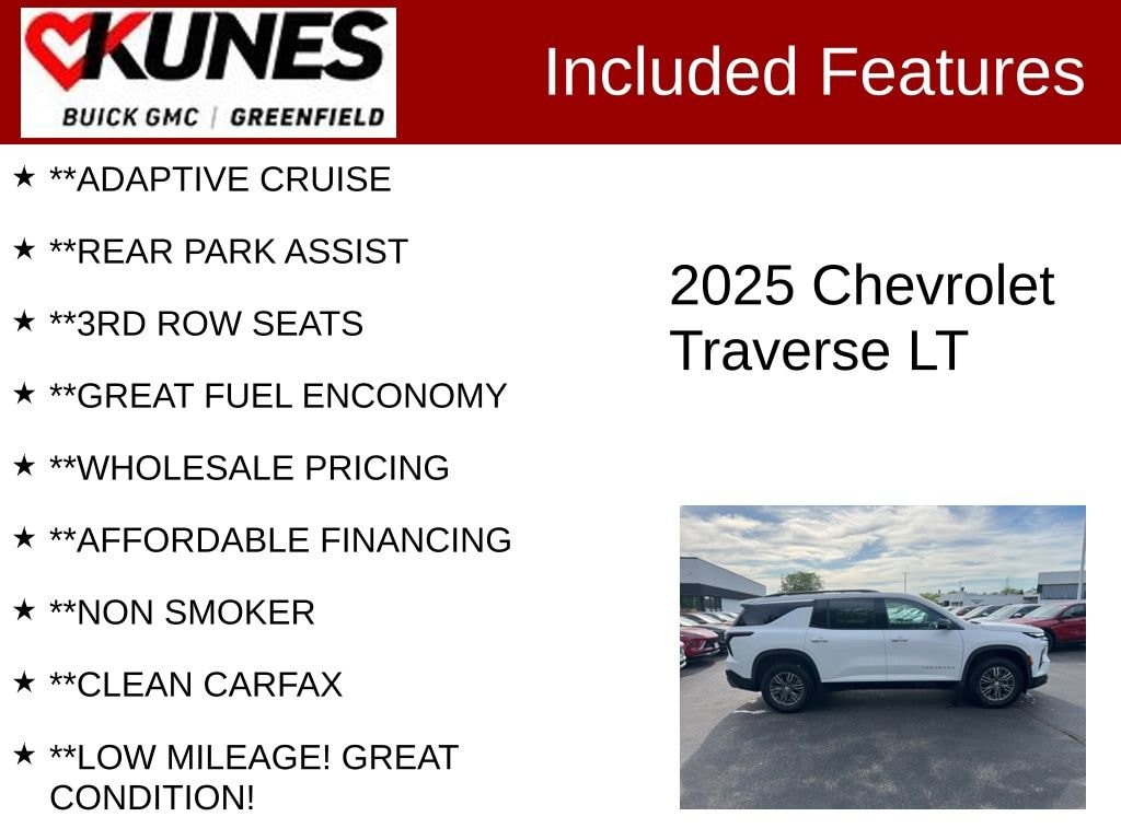 Used 2025 Chevrolet Traverse LT SUV