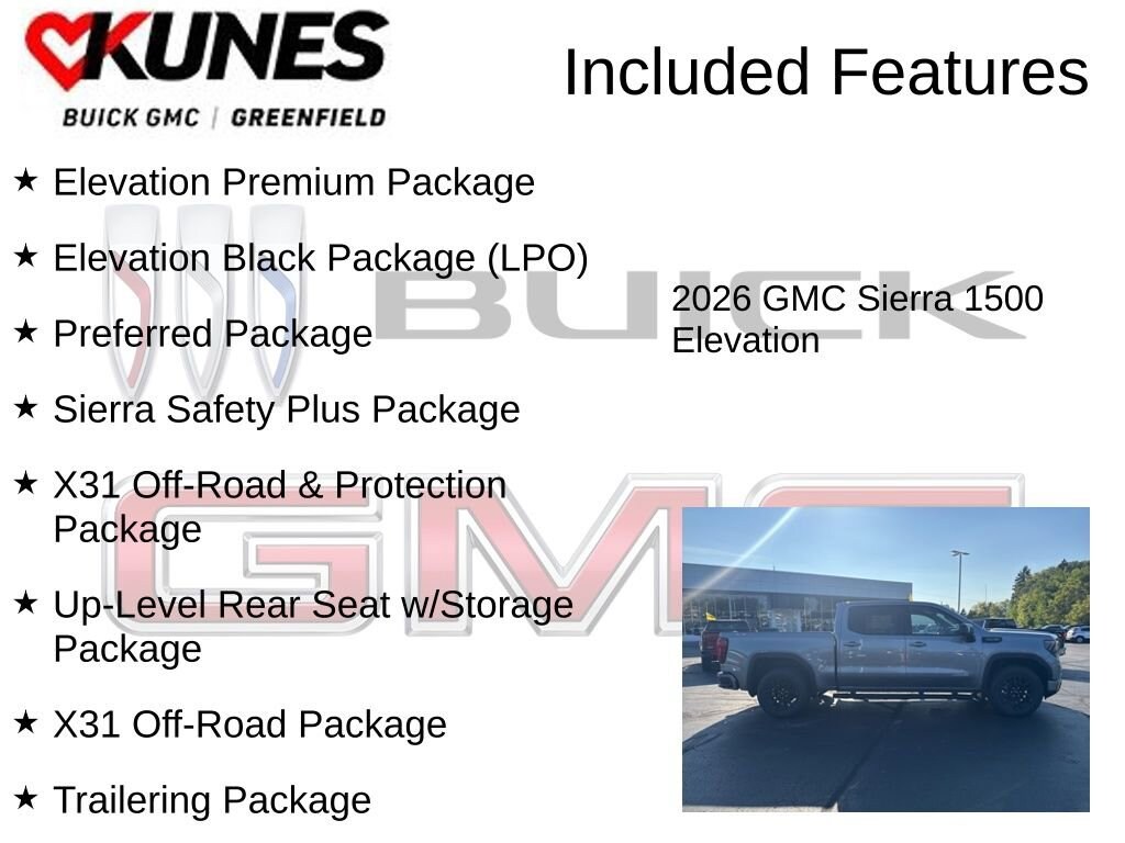 New 2026 GMC Sierra 1500 Elevation Truck