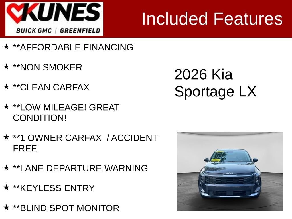 Used 2026 Kia Sportage LX