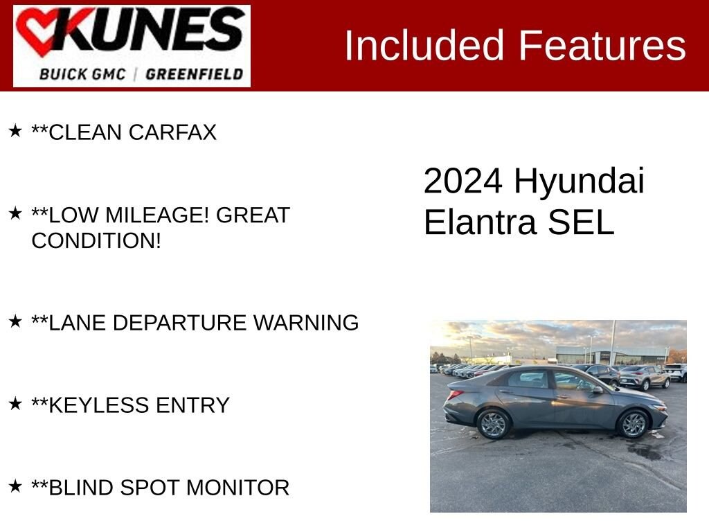 Used 2024 Hyundai Elantra SEL