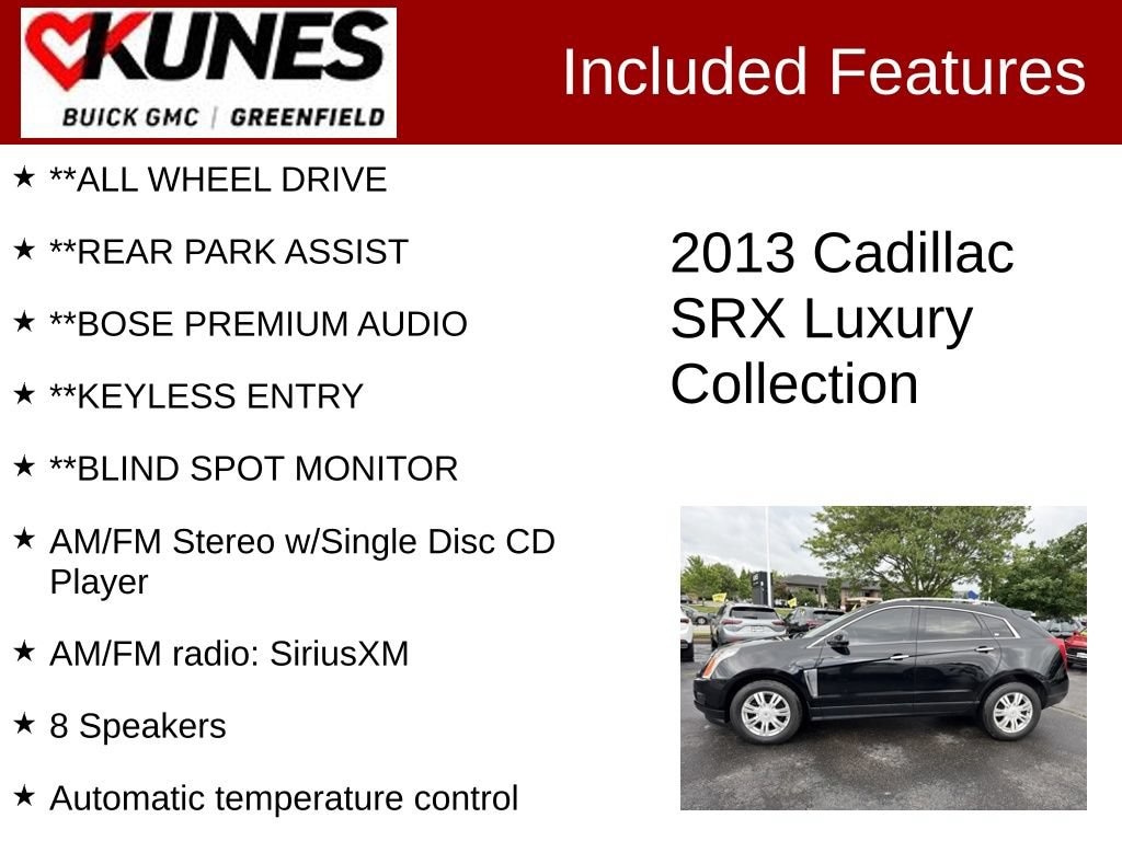 Used 2013 CADILLAC SRX Luxury Collection Crossover