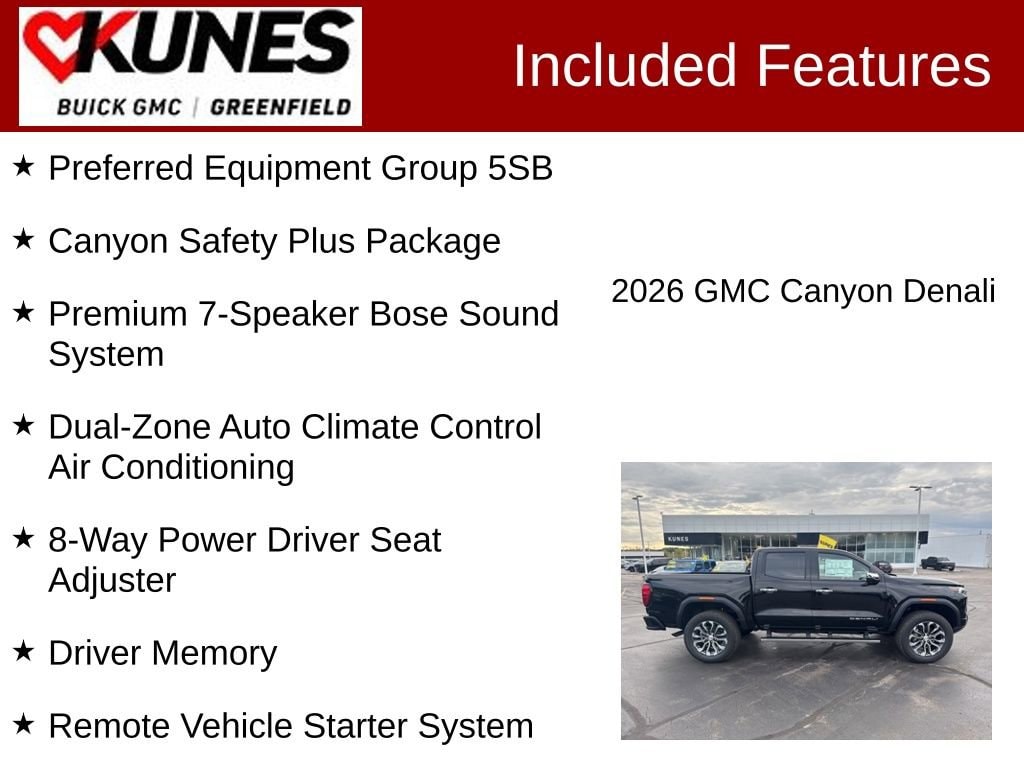 New 2026 GMC Canyon Denali Truck