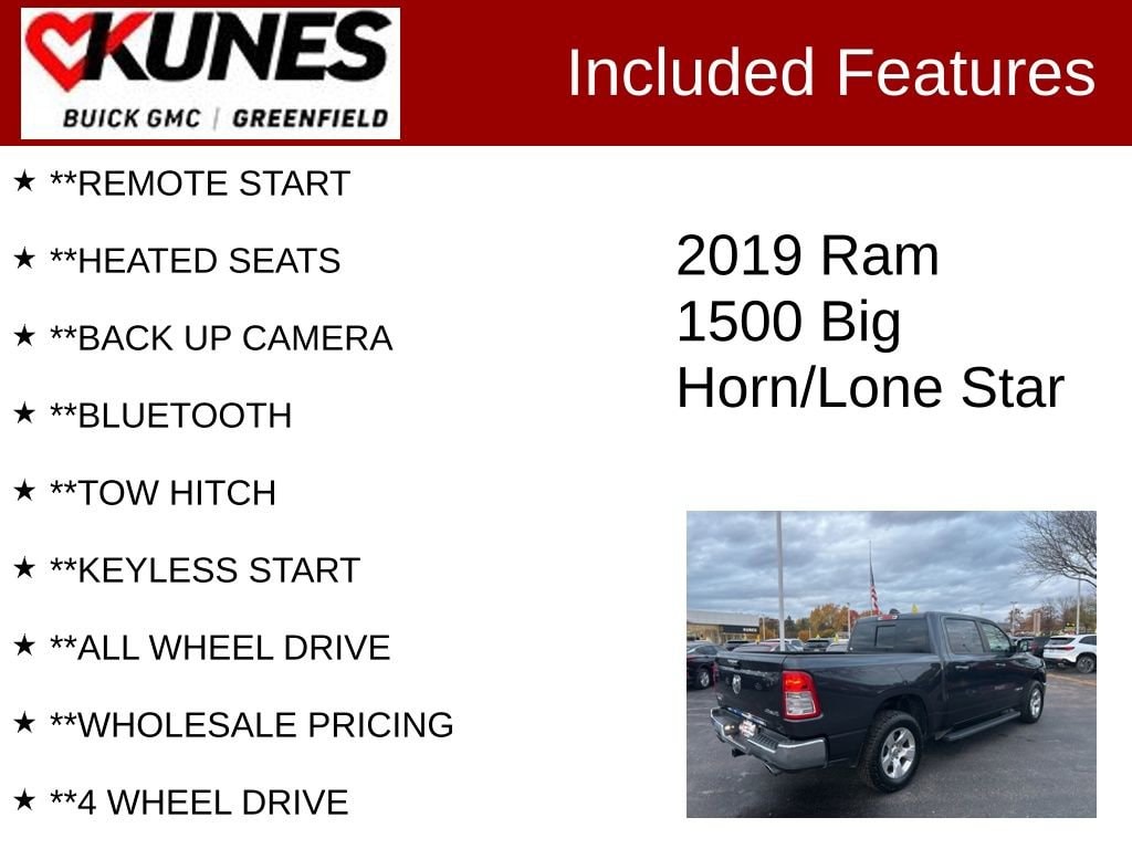 Used 2019 Ram 1500 Big Horn/Lone Star
