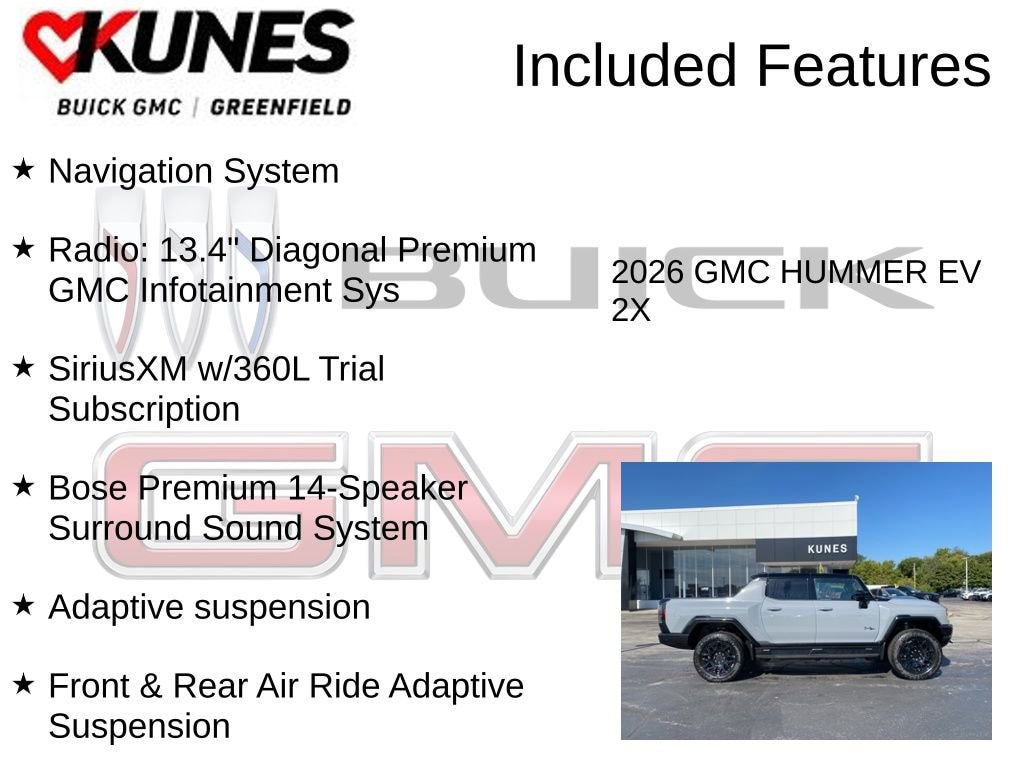 New 2026 GMC HUMMER EV Pickup 2X Truck