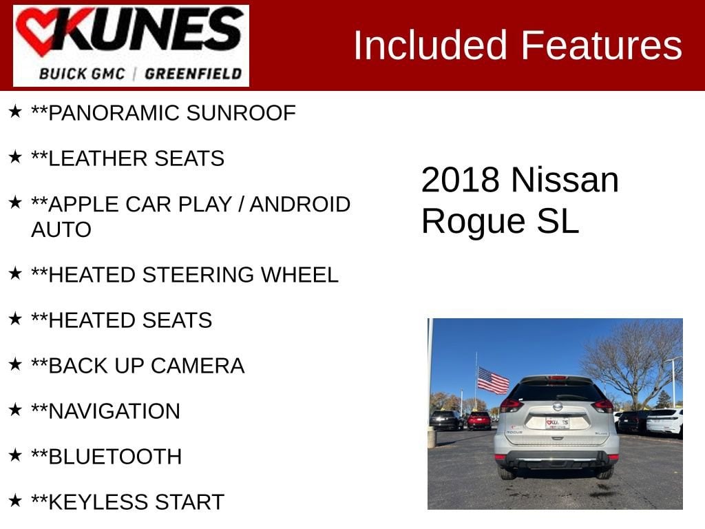 Used 2018 Nissan Rogue SL