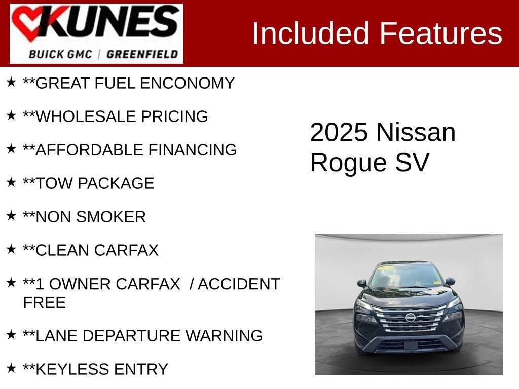 Used 2025 Nissan Rogue SV