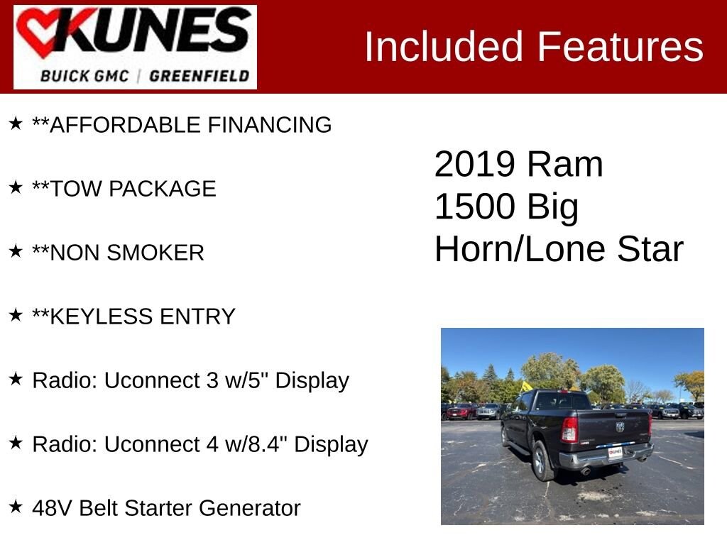 Used 2019 Ram 1500 Big Horn/Lone Star