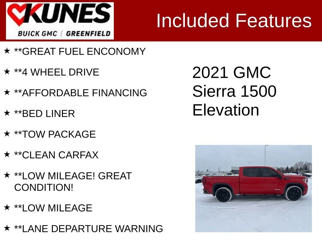 Used 2021 GMC Sierra 1500 Elevation Truck