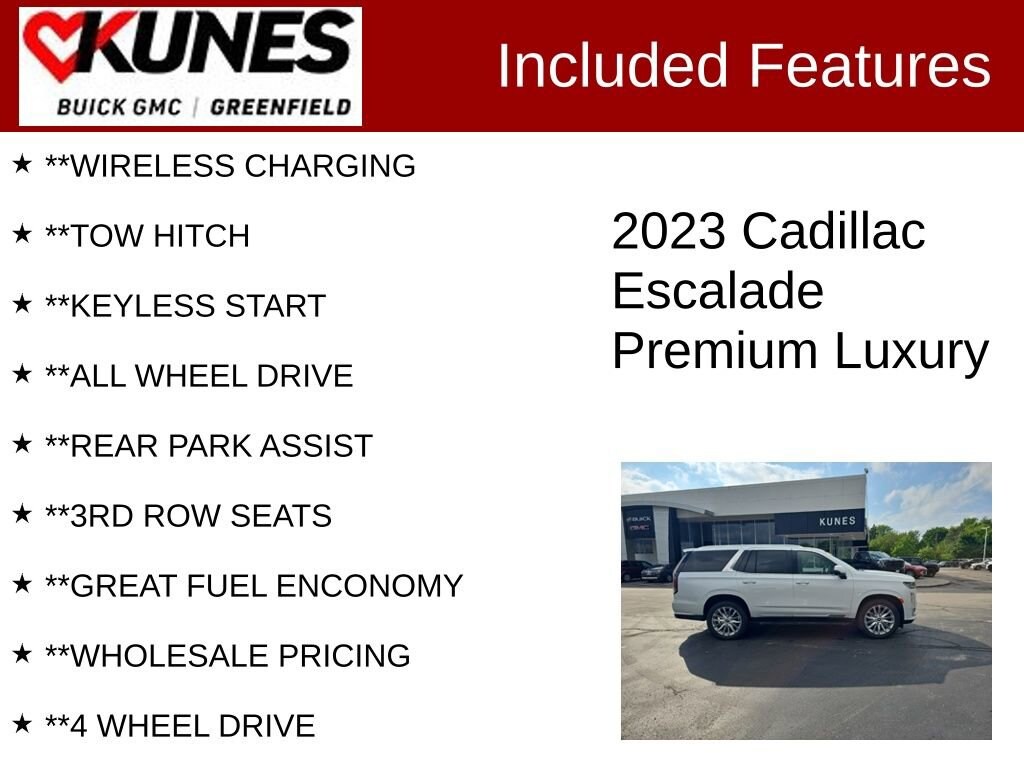 Used 2023 CADILLAC Escalade Premium Luxury SUV