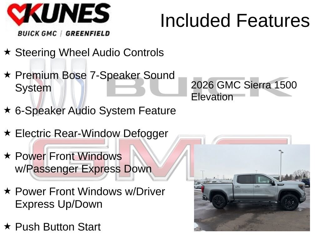 New 2026 GMC Sierra 1500 Elevation Truck