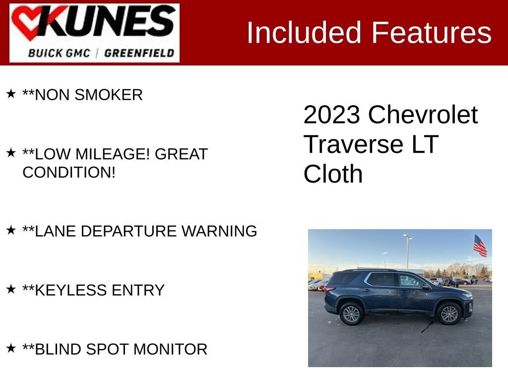 Used 2023 Chevrolet Traverse LT Cloth SUV