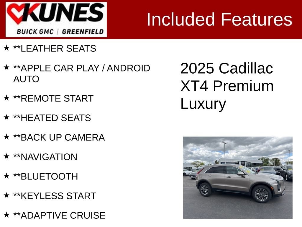 Used 2025 CADILLAC XT4 Premium Luxury SUV