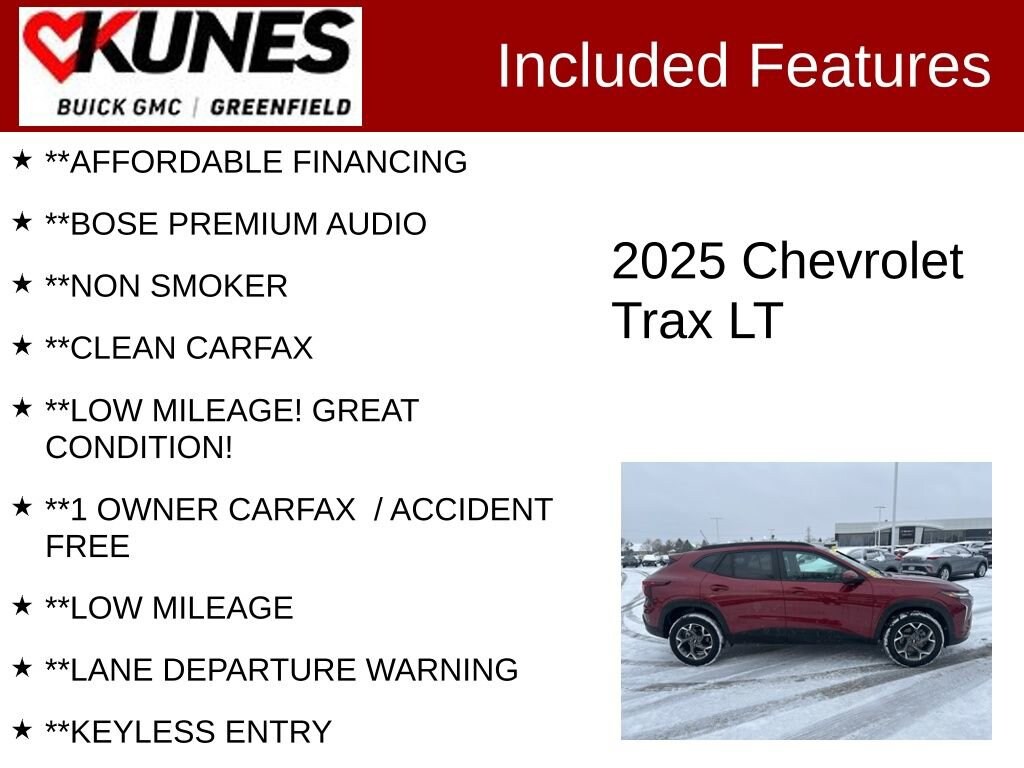 Used 2025 Chevrolet Trax LT SUV