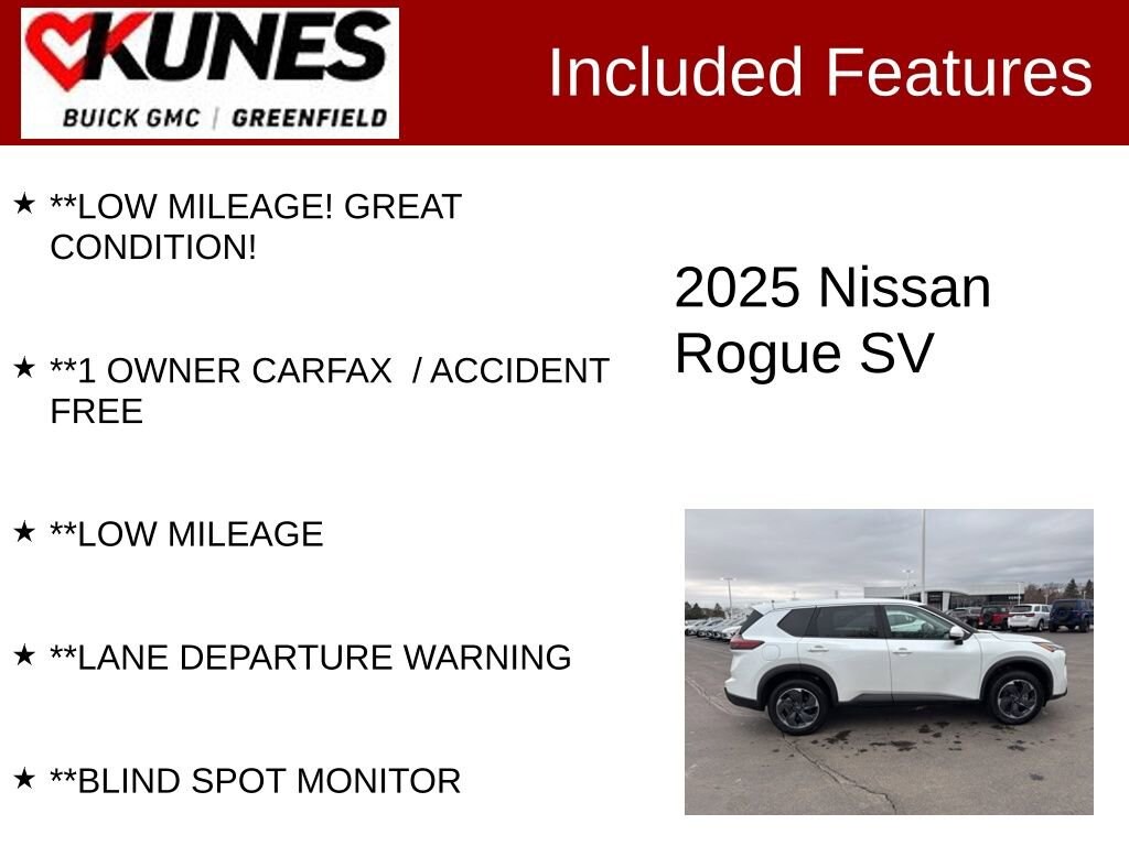 Used 2025 Nissan Rogue SV