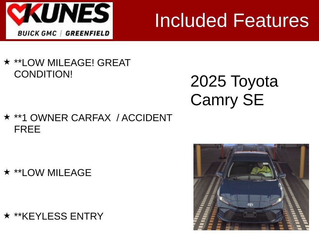 Used 2025 Toyota Camry LE