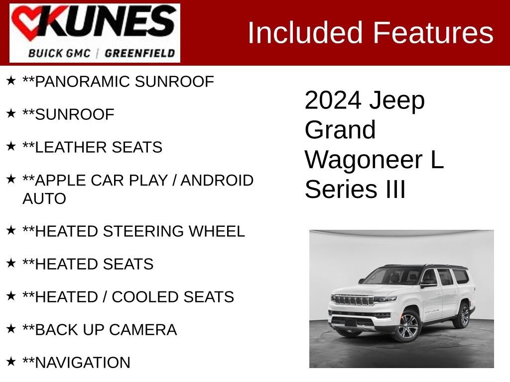 Used 2024 Jeep Grand Wagoneer L Series III