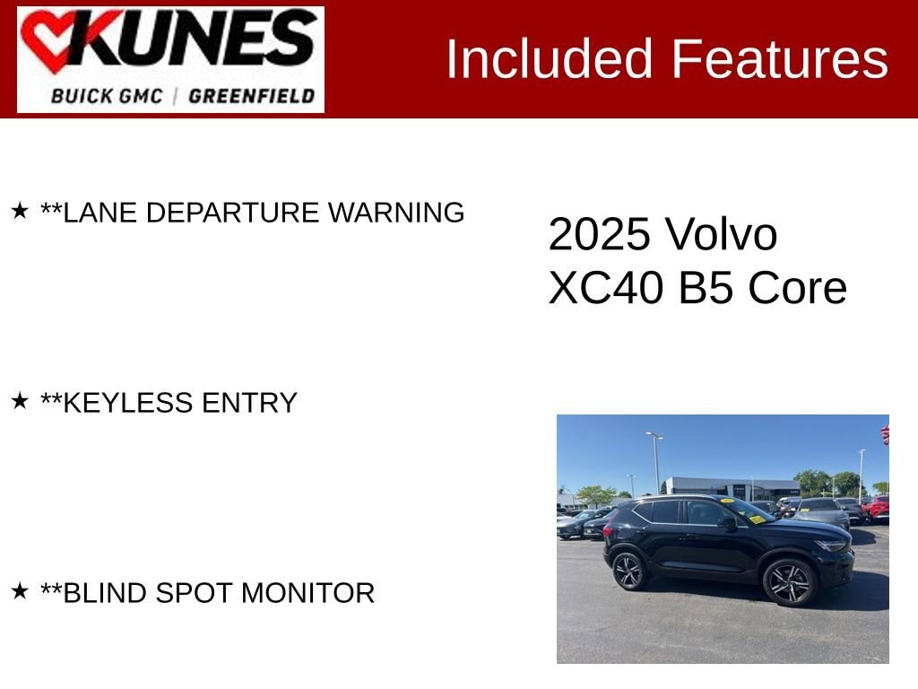 Used 2025 Volvo XC40 Core Bright Theme