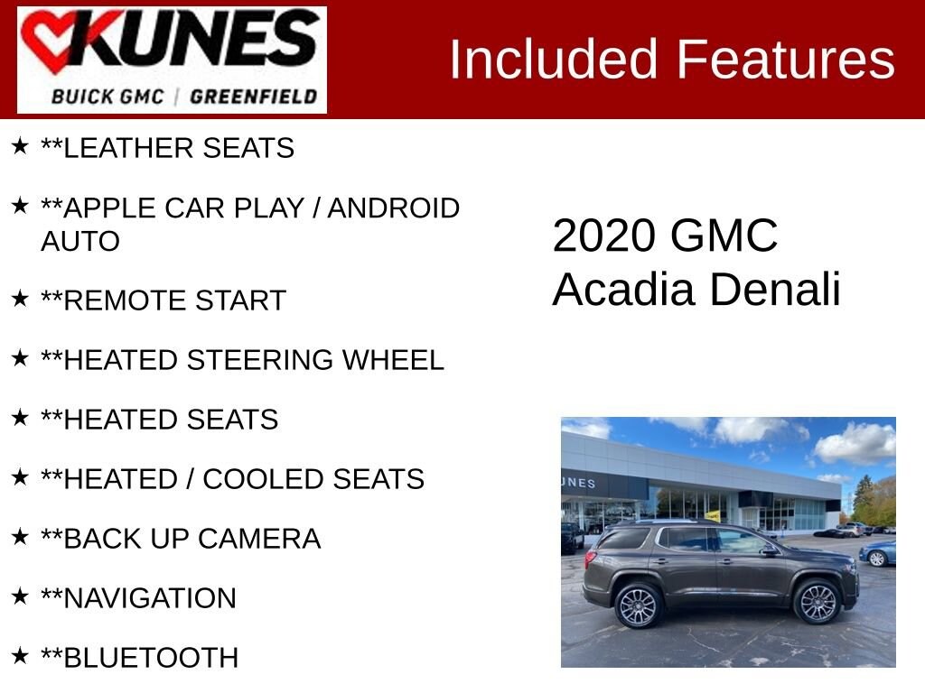 Used 2020 GMC Acadia Denali SUV