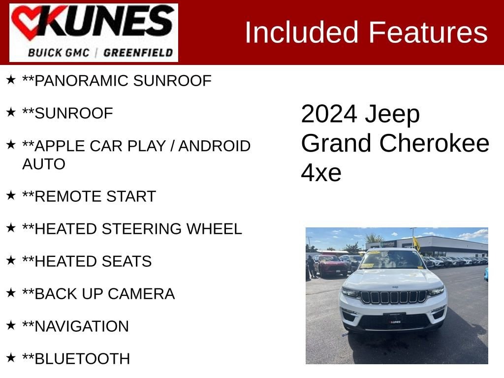 Used 2024 Jeep Grand Cherokee 4xe 4DR 4WD