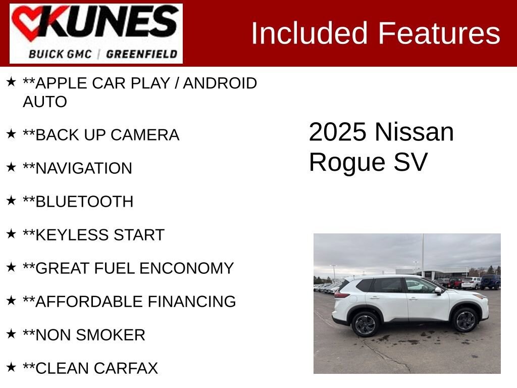 Used 2025 Nissan Rogue SV