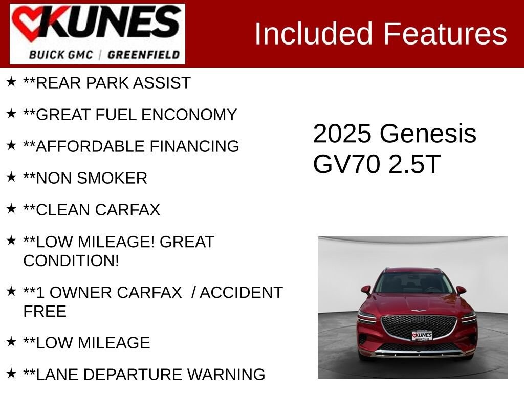 Used 2025 Genesis GV70 2.5T