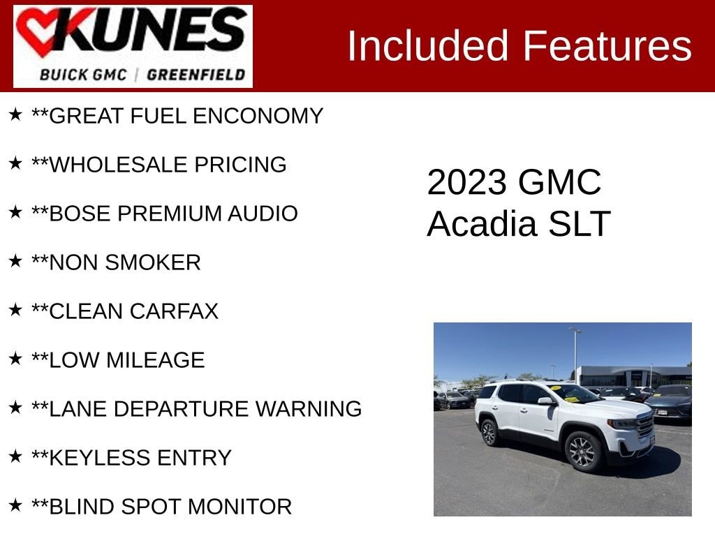Used 2023 GMC Acadia SLT SUV