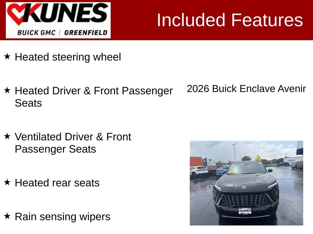 New 2026 Buick Enclave Avenir SUV