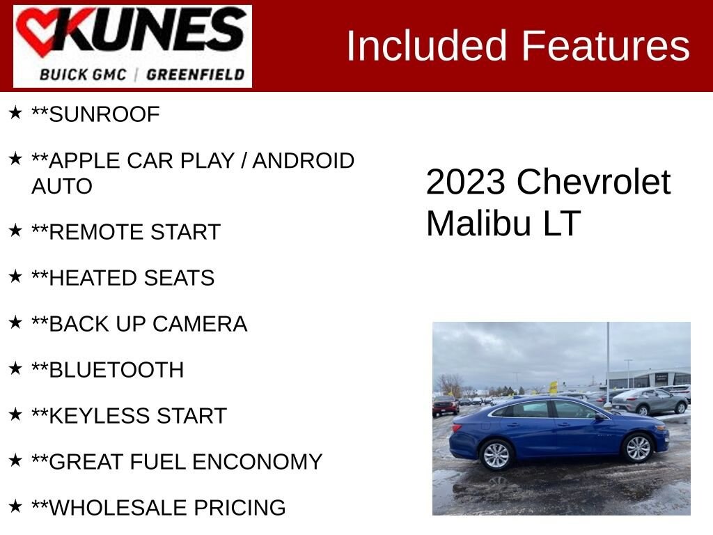 Used 2023 Chevrolet Malibu LT Car