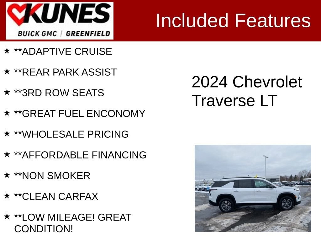Used 2024 Chevrolet Traverse LT SUV