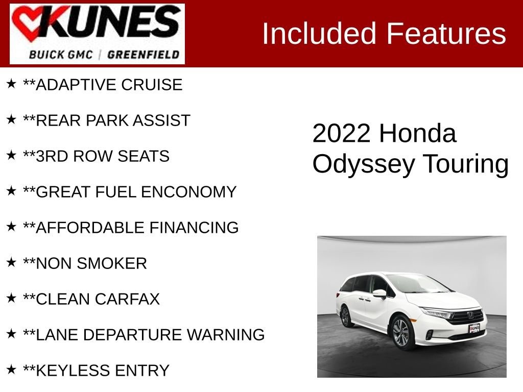 Used 2022 Honda Odyssey Touring