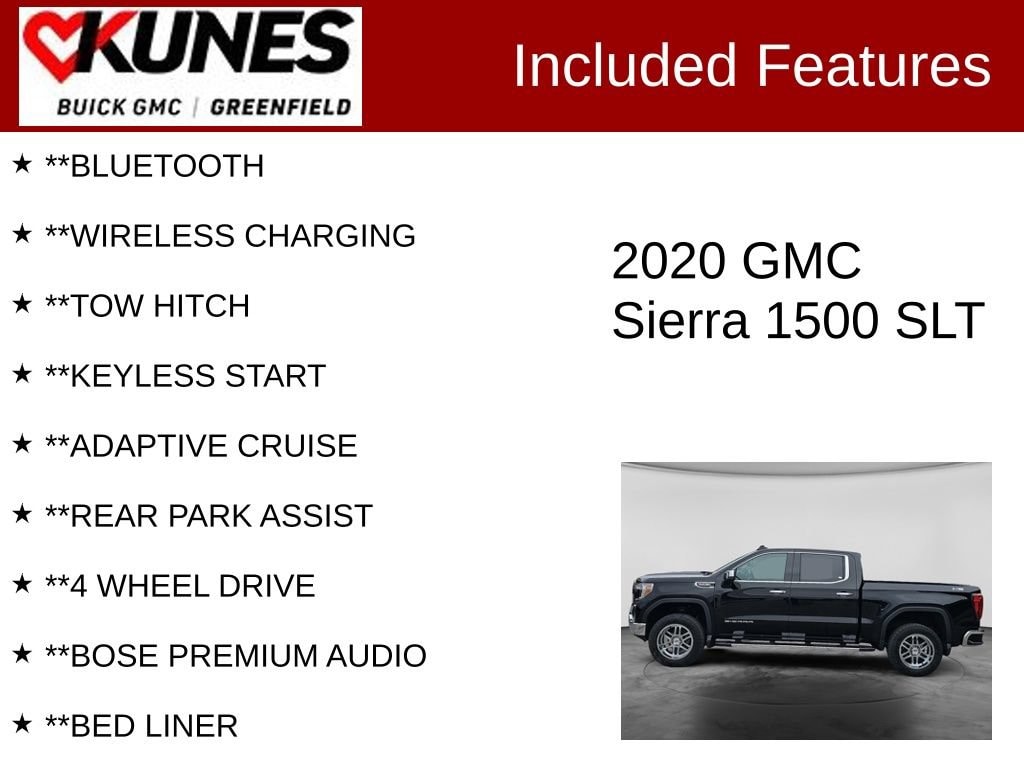 Used 2020 GMC Sierra 1500 SLT Truck