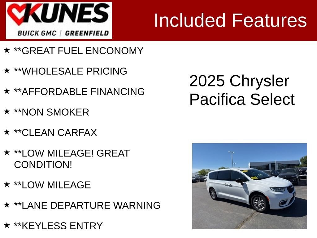 Used 2025 Chrysler Pacifica Select